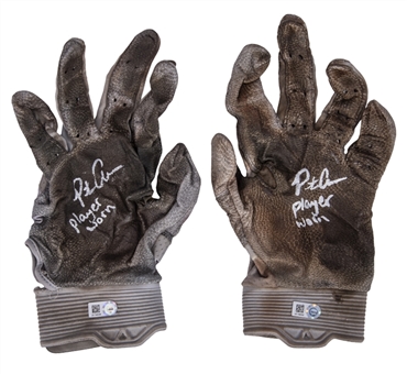 2019 Pete Alonso Rookie Game Used & Signed Pair of Nike Batting Gloves From NL Rookie of the Year & 53 Home Run Season! (Alonso LOA & MLB Authenticated)